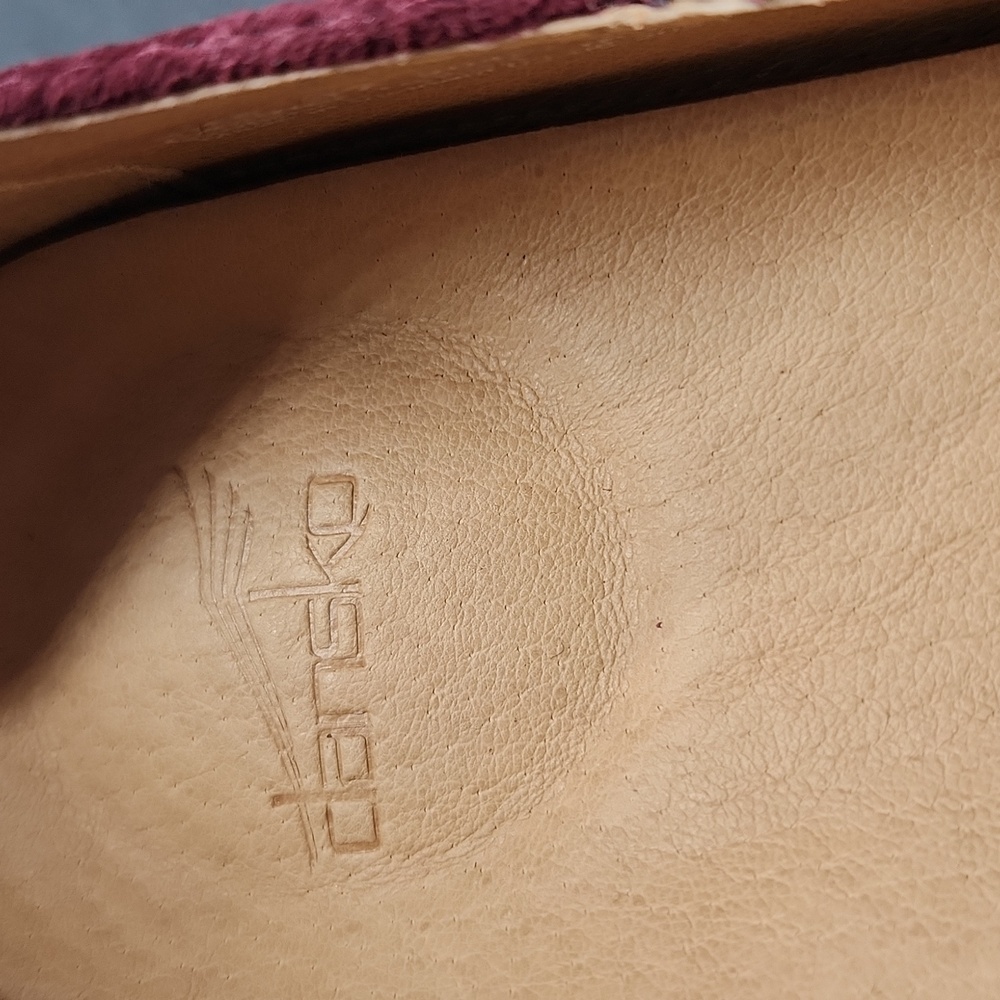 Dansko | Lace Burgundy Leather Slip-On Loafers Flats Size 37‎ 6.5 - 7 - Picture 10 of 10